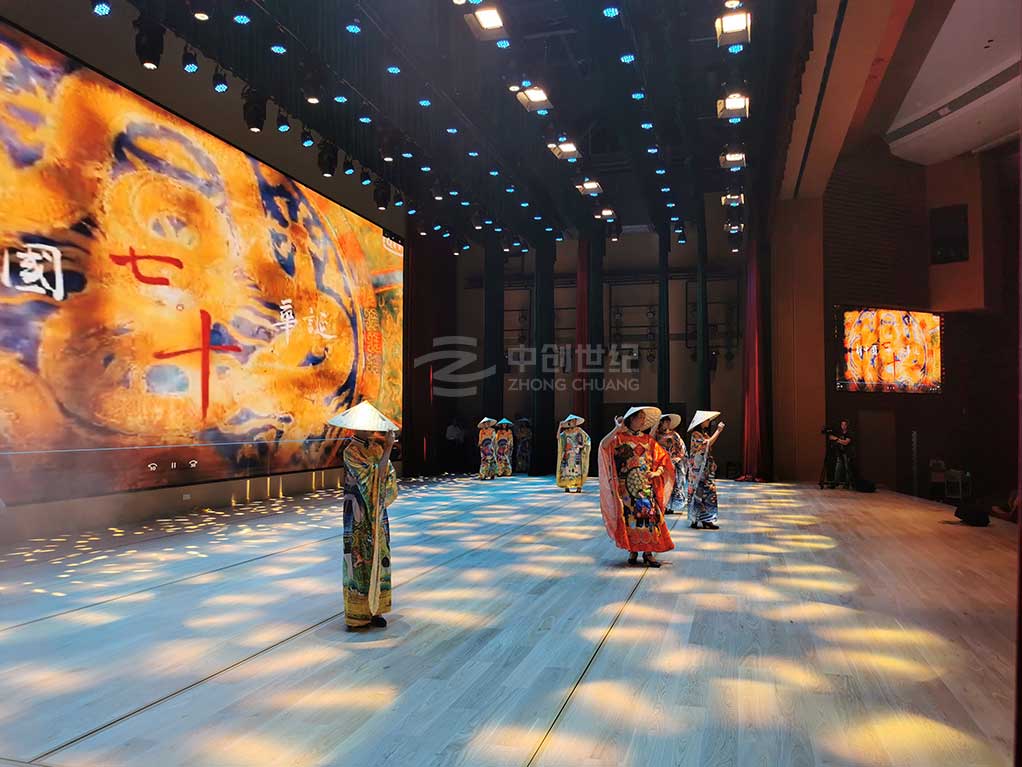 惠州龍門縣工人文化宮舞臺(tái)表演